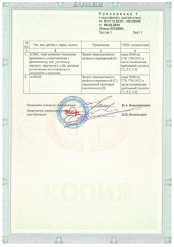 2020.02.06 Бугуруслан - Приложение к сертификату - Прокат арматурный для железобетонных конструкций периодического профиля.